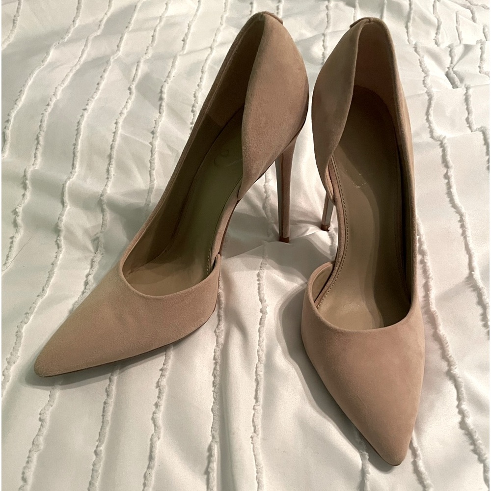 Sam Edelman Tan Suede Stiletto Heels Sz8